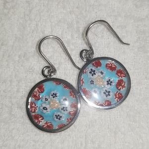Morano glass earrings